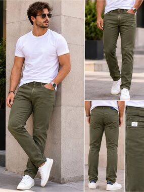 Pepe Jeans Olive Green Men's Jeans